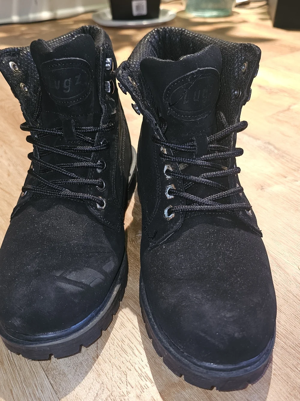 Lugz 6 Inch Round Toe Lace Up  Mens Black Casual Boots MMANTLHD-001 Size 7.5 - Picture 2 of 7